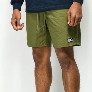 Obey - Legacy III Army Green Shorts. Size XL
